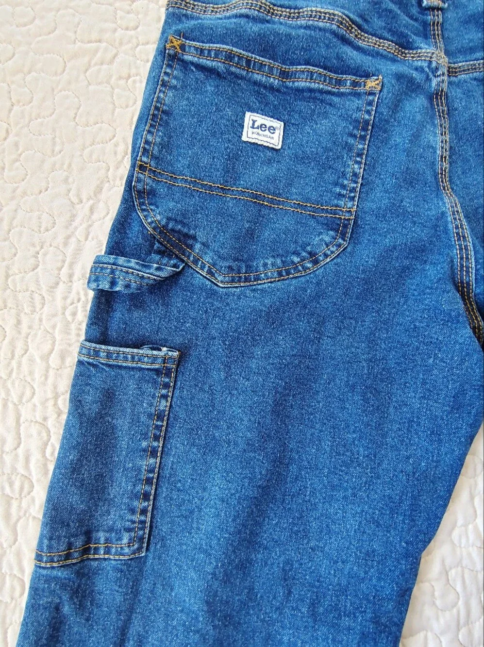Lee Men's Straight-Leg Jeans in Dark Blue Denim Size 30 X 30.